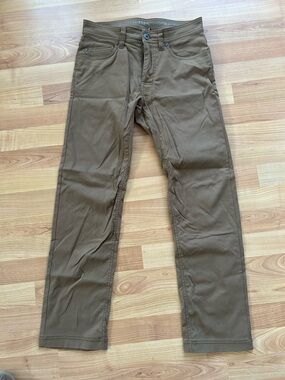 Prana Men’s Slim Fit Pants in Chestnut Brown